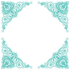 vector Indian floral ornament.