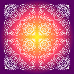 vector Indian floral ornament.