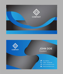 Creative and Clean Corporate Business Card Template
