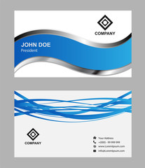 Naklejka premium Abstract professional and designer business card template 