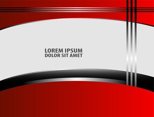 Red abstract background vector for text and message design on white box for design eps10
