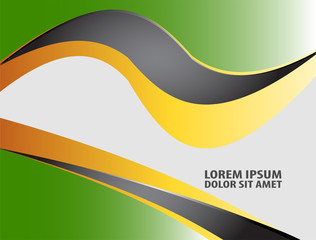 Green abstract background vector for text and message design on white box for design eps10
