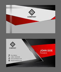 Abstract professional designer business card template or visiting card set
