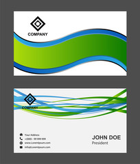 Fototapeta premium Abstract professional designer business card template or visiting card set 