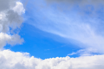 Vast blue sky and clouds sky