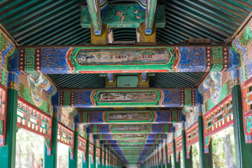 Long corridor in Summer Palace, Beijing