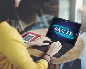 Galaxy Astronomy Business Education Graphic Concept