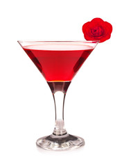 Red floral cocktail