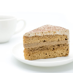 cake on white background