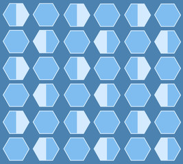 bee hive hexagon pastel cartoon background vector EPS10