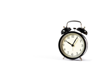 black retro alarm clock