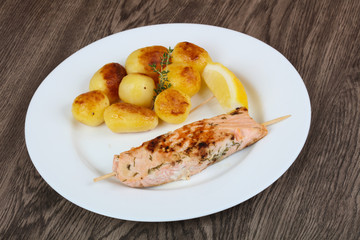 Baked salmon