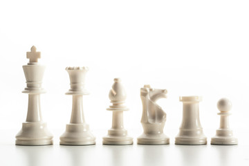 Chess figure isolated on the white background