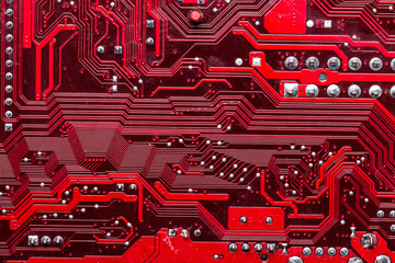 red computer chip