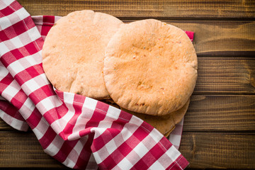 Tasty pita bread.