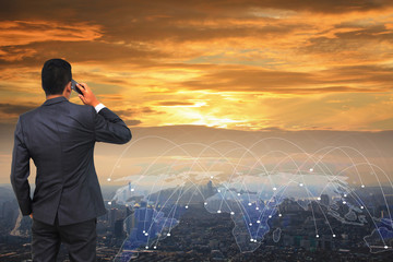 Business connection concept.