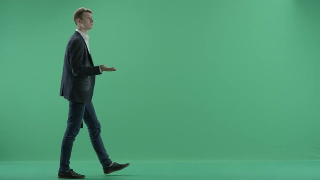 a man with umbrella