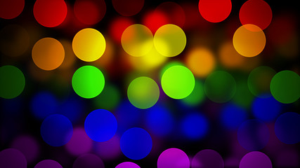 LGBT flag with Blured Circles Effect