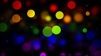 LGBT flag with Blured Circles Effect