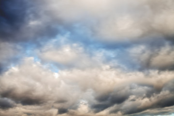 Obraz premium The blue sky with clouds