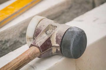Hammer on a construction site.