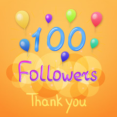 1000 Followers thank you. Vector graphic design for social networks.
