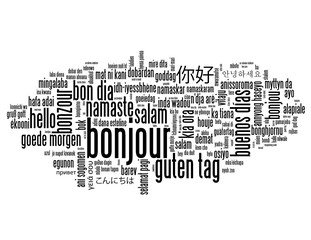 Nuage de Tags "BONJOUR" © Web Buttons Inc