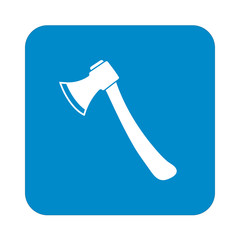 The ax icon. Axe symbol. Flat Vector illustration