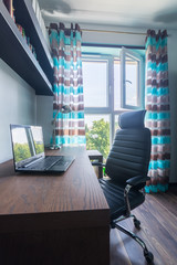 Study room in modern design