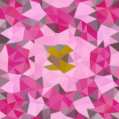 Kaleidoscopic low poly triangle style vector mosaic background