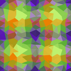 Obraz premium Kaleidoscopic low poly triangle style vector mosaic background