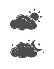 Day and night icon vector