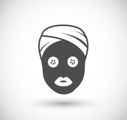 Face mask icon vector