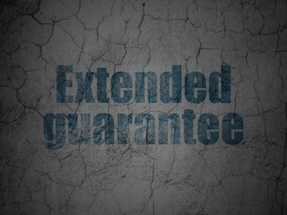 Insurance concept: Extended Guarantee on grunge wall background