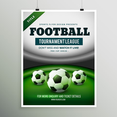 football tournament league game flyer design