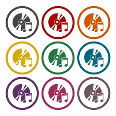 Note with disk icons set