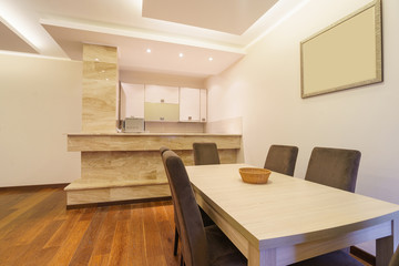 Interior of a guest house kitchen