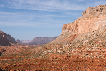 Fototapeta premium Slopes of the Grand Canyon from the Havasupai Trail