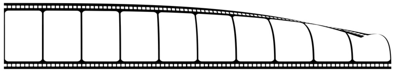 pellicule de film, fond blanc