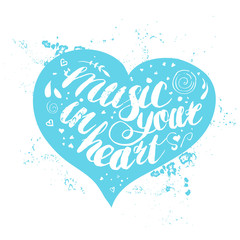 Hand-drawn lettering 