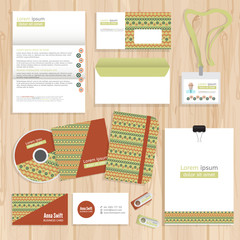 Obraz premium Corporate identity template design. Abstract Corporate brand Business identity design Template Layout. Vector company style brand design layout.