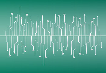 technology line symbol background vector