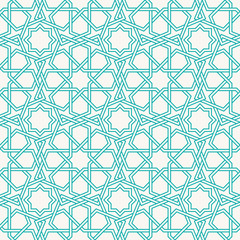 Traditional Islam Geometric pattern, seamless arabesque