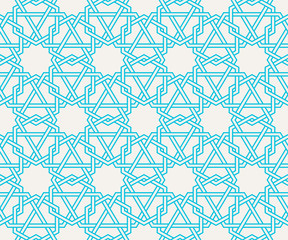 Traditional Islam Geometric pattern, seamless arabesque