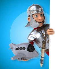 Naklejka premium Roman soldier