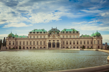Fototapeta na wymiar Belvedere historic building in Vienna, Austria 
