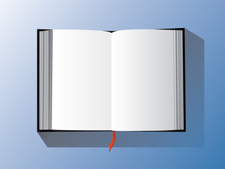 the empty open book vector