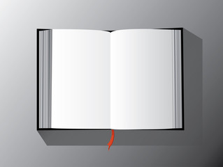 the empty open book vector