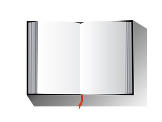 the empty open book vector