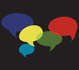 chat symbol , communication background vector